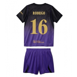 Fotbollsset Barn Barcelona Rodri Hernandez #16 Bortatröja 2026-27 Mini-Kit Kortärmad (+ korta byxor)