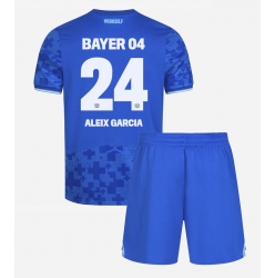 Fotbollsset Barn Bayer Leverkusen Aleix Garcia #24 Tredje Tröja 2025-26 Mini-Kit Kortärmad (+ korta byxor)