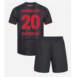 Fotbollsset Barn Bayer Leverkusen Alejandro Grimaldo #20 Hemmatröja 2025-26 Mini-Kit Kortärmad (+ korta byxor)