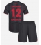 Fotbollsset Barn Bayer Leverkusen Edmond Tapsoba #12 Hemmatröja 2025-26 Mini-Kit Kortärmad (+ korta byxor)