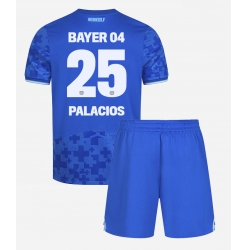 Fotbollsset Barn Bayer Leverkusen Exequiel Palacios #25 Tredje Tröja 2025-26 Mini-Kit Kortärmad (+ korta byxor)