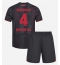 Fotbollsset Barn Bayer Leverkusen Jarell Quansah #4 Hemmatröja 2025-26 Mini-Kit Kortärmad (+ korta byxor)