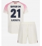 Fotbollsset Barn Bayer Leverkusen Lucas Vazquez #21 Bortatröja 2025-26 Mini-Kit Kortärmad (+ korta byxor)
