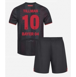 Fotbollsset Barn Bayer Leverkusen Malik Tillman #10 Hemmatröja 2025-26 Mini-Kit Kortärmad (+ korta byxor)