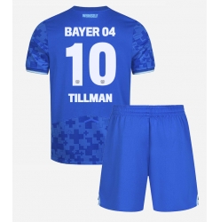 Fotbollsset Barn Bayer Leverkusen Malik Tillman #10 Tredje Tröja 2025-26 Mini-Kit Kortärmad (+ korta byxor)