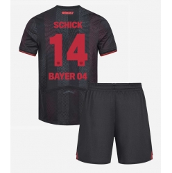Fotbollsset Barn Bayer Leverkusen Patrik Schick #14 Hemmatröja 2025-26 Mini-Kit Kortärmad (+ korta byxor)