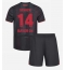 Fotbollsset Barn Bayer Leverkusen Patrik Schick #14 Hemmatröja 2025-26 Mini-Kit Kortärmad (+ korta byxor)