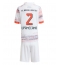 Fotbollsset Barn Bayern Munich Dayot Upamecano #2 Bortatröja 2025-26 Mini-Kit Kortärmad (+ korta byxor)