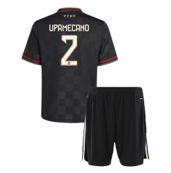 Fotbollsset Barn Bayern Munich Dayot Upamecano #2 Tredje Tröja 2025-26 Mini-Kit Kortärmad (+ korta byxor)