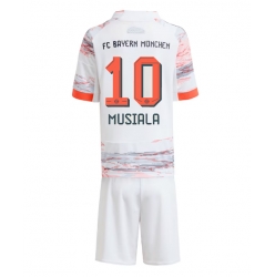 Fotbollsset Barn Bayern Munich Jamal Musiala #10 Bortatröja 2025-26 Mini-Kit Kortärmad (+ korta byxor)
