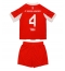 Fotbollsset Barn Bayern Munich Jonathan Tah #4 Hemmatröja 2025-26 Mini-Kit Kortärmad (+ korta byxor)