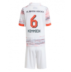 Fotbollsset Barn Bayern Munich Joshua Kimmich #6 Bortatröja 2025-26 Mini-Kit Kortärmad (+ korta byxor)