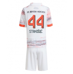 Fotbollsset Barn Bayern Munich Josip Stanisic #44 Bortatröja 2025-26 Mini-Kit Kortärmad (+ korta byxor)