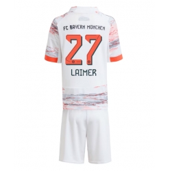 Fotbollsset Barn Bayern Munich Konrad Laimer #27 Bortatröja 2025-26 Mini-Kit Kortärmad (+ korta byxor)