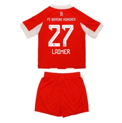 Fotbollsset Barn Bayern Munich Konrad Laimer #27 Hemmatröja 2025-26 Mini-Kit Kortärmad (+ korta byxor)