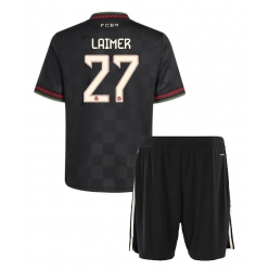 Fotbollsset Barn Bayern Munich Konrad Laimer #27 Tredje Tröja 2025-26 Mini-Kit Kortärmad (+ korta byxor)
