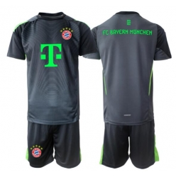 Fotbollsset Barn Bayern Munich Målvakt Bortatröja 2025-26 Mini-Kit Kortärmad (+ korta byxor)