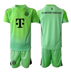 Fotbollsset Barn Bayern Munich Målvakt Hemmatröja 2025-26 Mini-Kit Kortärmad (+ korta byxor)