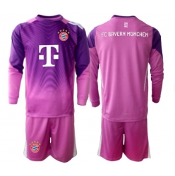 Fotbollsset Barn Bayern Munich Målvakt Tredje Tröja 2025-26 Mini-Kit Långärmad (+ korta byxor)