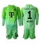 Fotbollsset Barn Bayern Munich Manuel Neuer #1 Målvakt Hemmatröja 2025-26 Mini-Kit Långärmad (+ korta byxor)