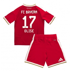 Fotbollsset Barn Bayern Munich Michael Olise #17 Hemmatröja 2026-27 Mini-Kit Kortärmad (+ korta byxor)