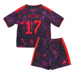 Fotbollsset Barn Bayern Munich Michael Olise #17 Tredje Tröja 2026-27 Mini-Kit Kortärmad (+ korta byxor)