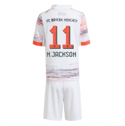 Fotbollsset Barn Bayern Munich Nicolas Jackson #11 Bortatröja 2025-26 Mini-Kit Kortärmad (+ korta byxor)