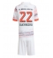 Fotbollsset Barn Bayern Munich Raphael Guerreiro #22 Bortatröja 2025-26 Mini-Kit Kortärmad (+ korta byxor)