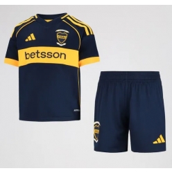 Fotbollsset Barn Boca Juniors Hemmatröja 2025-26 Mini-Kit Kortärmad (+ korta byxor)