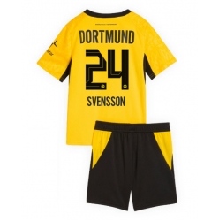 Fotbollsset Barn Borussia Dortmund Daniel Svensson #24 Hemmatröja 2026-27 Mini-Kit Kortärmad (+ korta byxor)