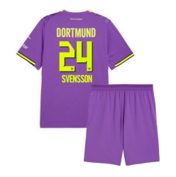 Fotbollsset Barn Borussia Dortmund Daniel Svensson #24 Tredje Tröja 2026-27 Mini-Kit Kortärmad (+ korta byxor)