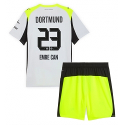 Fotbollsset Barn Borussia Dortmund Emre Can #23 Bortatröja 2025-26 Mini-Kit Kortärmad (+ korta byxor)