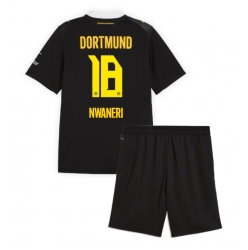 Fotbollsset Barn Borussia Dortmund Ethan Nwaneri #18 Bortatröja 2026-27 Mini-Kit Kortärmad (+ korta byxor)