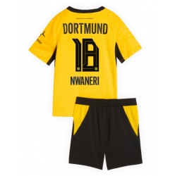 Fotbollsset Barn Borussia Dortmund Ethan Nwaneri #18 Hemmatröja 2026-27 Mini-Kit Kortärmad (+ korta byxor)