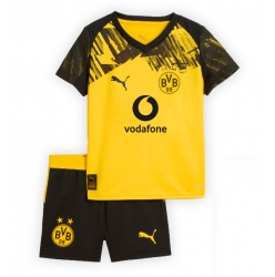 Fotbollsset Barn Borussia Dortmund Hemmatröja 2025-26 Mini-Kit Kortärmad (+ korta byxor)