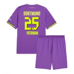 Fotbollsset Barn Borussia Dortmund Joey Veerman #25 Tredje Tröja 2026-27 Mini-Kit Kortärmad (+ korta byxor)