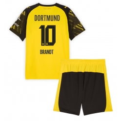 Fotbollsset Barn Borussia Dortmund Julian Brandt #10 Hemmatröja 2025-26 Mini-Kit Kortärmad (+ korta byxor)