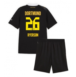 Fotbollsset Barn Borussia Dortmund Julian Ryerson #26 Bortatröja 2026-27 Mini-Kit Kortärmad (+ korta byxor)