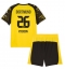 Fotbollsset Barn Borussia Dortmund Julian Ryerson #26 Hemmatröja 2025-26 Mini-Kit Kortärmad (+ korta byxor)