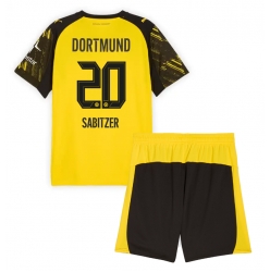 Fotbollsset Barn Borussia Dortmund Marcel Sabitzer #20 Hemmatröja 2025-26 Mini-Kit Kortärmad (+ korta byxor)