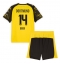 Fotbollsset Barn Borussia Dortmund Maximilian Beier #14 Hemmatröja 2025-26 Mini-Kit Kortärmad (+ korta byxor)