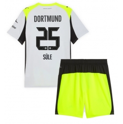 Fotbollsset Barn Borussia Dortmund Niklas Sule #25 Bortatröja 2025-26 Mini-Kit Kortärmad (+ korta byxor)