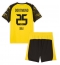 Fotbollsset Barn Borussia Dortmund Niklas Sule #25 Hemmatröja 2025-26 Mini-Kit Kortärmad (+ korta byxor)