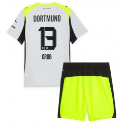 Fotbollsset Barn Borussia Dortmund Pascal Gross #13 Bortatröja 2025-26 Mini-Kit Kortärmad (+ korta byxor)