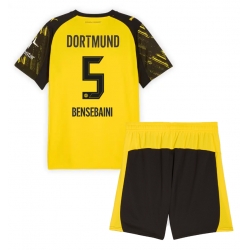 Fotbollsset Barn Borussia Dortmund Ramy Bensebaini #5 Hemmatröja 2025-26 Mini-Kit Kortärmad (+ korta byxor)