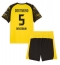 Fotbollsset Barn Borussia Dortmund Ramy Bensebaini #5 Hemmatröja 2025-26 Mini-Kit Kortärmad (+ korta byxor)
