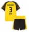 Fotbollsset Barn Borussia Dortmund Waldemar Anton #3 Hemmatröja 2025-26 Mini-Kit Kortärmad (+ korta byxor)