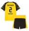 Fotbollsset Barn Borussia Dortmund Yan Couto #2 Hemmatröja 2025-26 Mini-Kit Kortärmad (+ korta byxor)