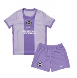 Fotbollsset Barn Brighton Bortatröja 2025-26 Mini-Kit Kortärmad (+ korta byxor)