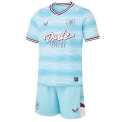 Fotbollsset Barn Burnley Bortatröja 2025-26 Mini-Kit Kortärmad (+ korta byxor)